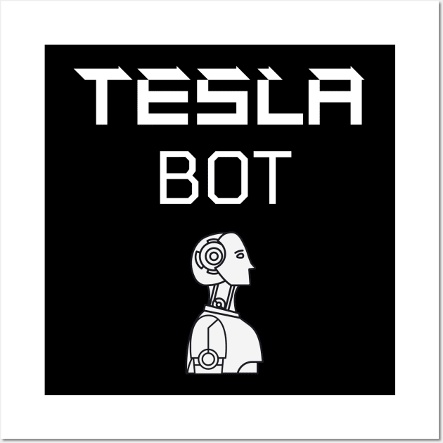 Tesla Bot | Tesla Robot Wall Art by CityTeeDesigns